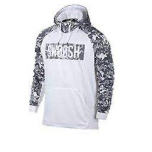 Nike Thermafit Swoosh Gray White Camouflage Sleeve Hoodie